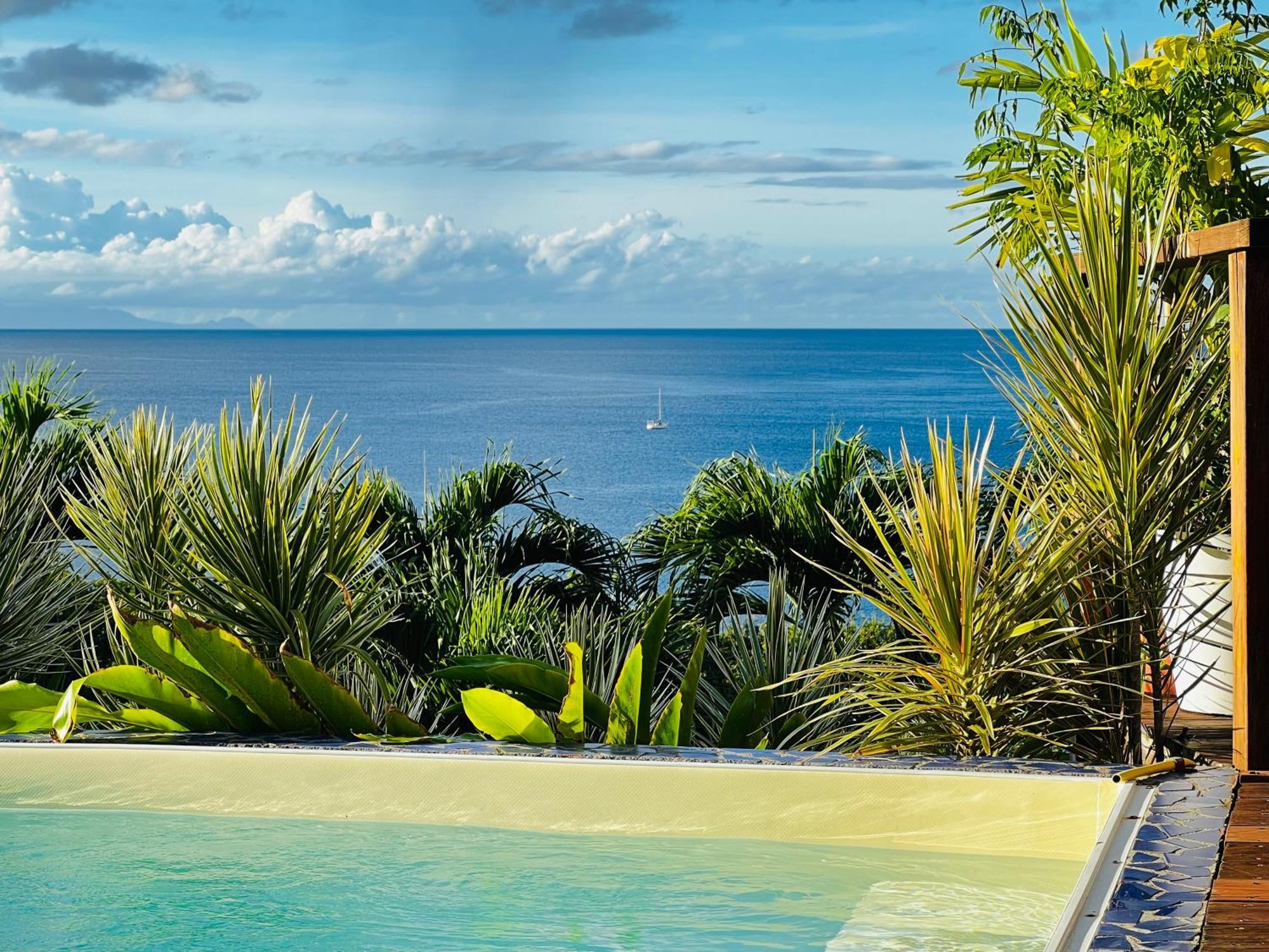 Vue Mer/3Beds/Piscine/Wifi/900 Metres De La Plage Deshaies Exteriér fotografie